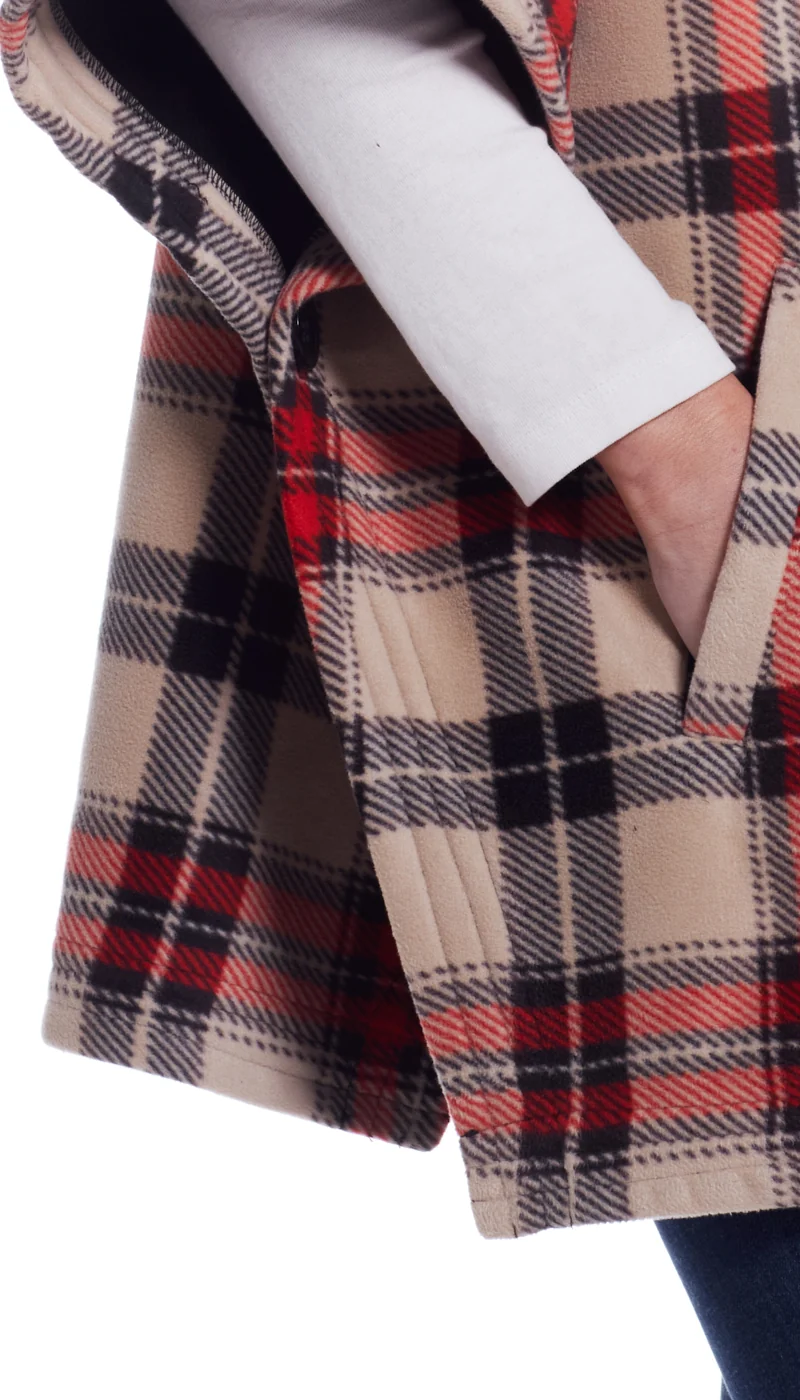 ZIP FLEECE PONCHO - Image 32